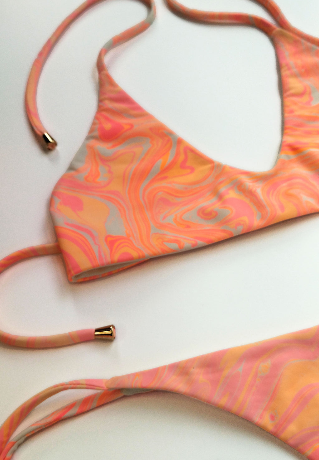 Coral Swirl Bikini Set